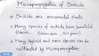 Micropropagation of orchids hindi [upl. by Racklin73]