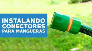 ¿Cómo instalar conectores para mangueras de riego [upl. by Faden]