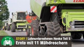 Lohnunternehmen Henke – Getreideernte  Strohpressen  Fendt amp Valtra Traktoren  Teil 5 [upl. by Suiraj]