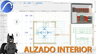 quotAlzado interiorquot en Archicad [upl. by Aihseket836]