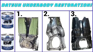 1972 Datsun 240z Underbody Restoration [upl. by Akenot]