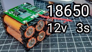 How to Make a 3S 12v Battery Pack With 18650 Batteries and BMS [upl. by Oinotnaocram284]