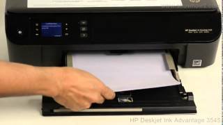 HP Deskjet Ink Advantage 3545  Loading Paper [upl. by Gerhan206]