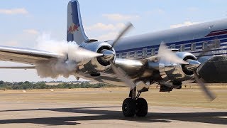 Red Bull DC6B Display at Duxford Flying Legends  2018 [upl. by Jeremiah557]