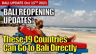 Bali reopening 19 countries can fly direct to bali [upl. by Prowel]