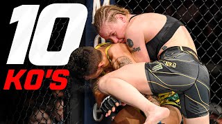 Top 10 Womens Flyweight Knockouts in UFC History [upl. by Fries]