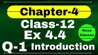 Class 12 Ex 44 Q1 Math  Determinants  Q1 Ex 44 Class 12 Math  Ex 44 Q1 Class 12 Math [upl. by Adnwahsor]