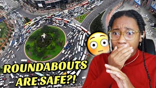 AMERICAN RECATS TO EUROPEAN ROUNDABOUTS 😳HOW DO YOU DRIVE IN THEM [upl. by Anelleh]