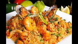 ARROZ CON MARISCOS 🦐 PERÚ 🇵🇪 [upl. by Celia]