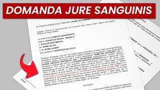 DOMANDA JURE SANGUINIS Onde e Como Fazer  Quando Utilizar Documentos para Cidadania Italiana [upl. by Azar367]