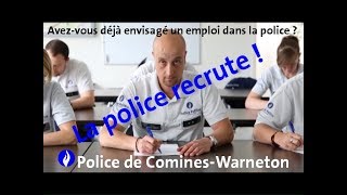 Un emploi à la police de CominesWarneton [upl. by Laws]