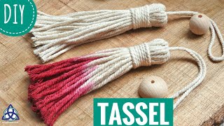 How to Make Tassel DIY  Macrame Wall Hanging Boho Craft [upl. by Smalley]