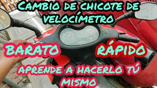 Cambio de chicote de velocímetro a tu motoneta Italika  Soy JC [upl. by Miza536]