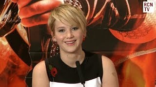 Jennifer Lawrence Interview Hunger Games Catching Fire Premiere [upl. by Holmann143]