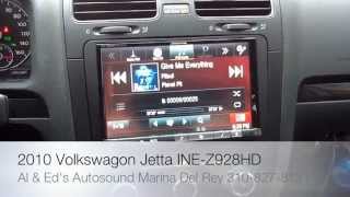 Alpine INEZ928HD Navigation Unit with Ipod Demo 2010 VW Jetta Al amp Eds Autosound Marina Del Rey [upl. by Marcille]