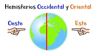 🌎 Hemisferios Occidental y Oriental Oeste y Este 🌎 ¿Qué son 📍 Diferencias 🌐 Fácil y Rápido [upl. by Sergu]