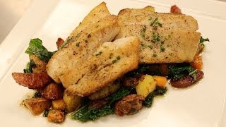 Rockfish Dish Recipe with Edwards Sausage [upl. by Amalbena]