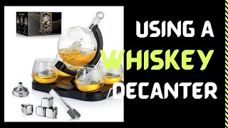 How to Use a Whiskey Decanter Whiskey Decanter Globe Set  The Ultimate Gift for Whiskey Loversquot [upl. by Kermit]