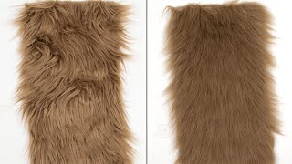 fix wrinkly faux fur quick and easy [upl. by Adnahc]