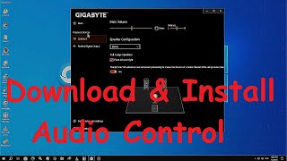 HOW TO DOWNLOAD amp INSTALL REALTEK AUDIO DRIVER AND AUDIO CONSOLE  REALTEK CONTROL APP [upl. by Ozkum263]