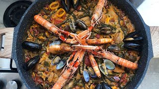 PAELLA MISTA VALENCIANA  Ricetta spagnola 🇪🇸 [upl. by Sivrep272]