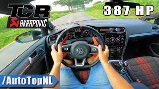 VW Golf MK75 GTI TCR AKRAPOVIC POV Test Drive by AutoTopNL [upl. by Barrus287]