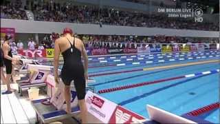 DM 2012  Finale 200m Lagen der Frauen [upl. by Rocher]