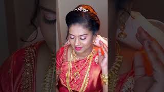 Trending South Indian Bridal Makeover  chennaimua Contact 7358529010  Affordable prices [upl. by Janus]