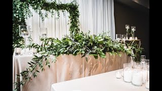 Greenery Filled Wedding Reception  Stage Decor [upl. by Ymor277]