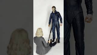 Michael Myers stares down Laurie Strode neca halloween lauriestrode horrorcollector [upl. by Esemaj411]