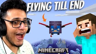 I Flew Till the End of My Minecraft World  My Minecraft World is Back [upl. by Kosiur]