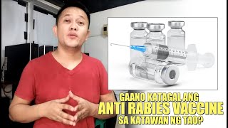 GAANO KATAGAL ANG ISANG ANTI RABIES VACCINE SA KATAWAN NG TAO [upl. by Enelegna]