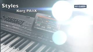 Extraits Korg PA4x  Styles [upl. by Ailuj]