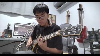 Psychosocial solo in E Standard  Slipknot Cover [upl. by Ahsekan96]