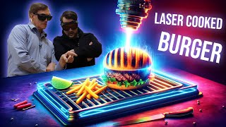 Can a Steel Cutting Laser Cook a Perfect Burger [upl. by Noimad]