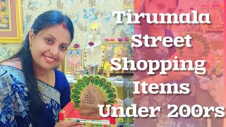 tirupati shopping haulstreet shopping items under200rsbudget friendly [upl. by Eyoj104]