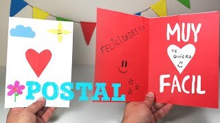 COMO HACER UNA POSTAL CON DEDICATORIA [upl. by Nowyt]