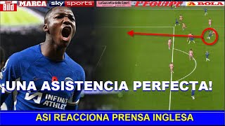 🔥 ASI REACCIONA y CALIFICA PRENSA INGLESA ASISTENCIA de MOISES CAICEDO CHELSEA vs LEEDS FA CUP [upl. by Ahsiemac]