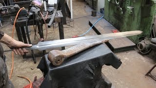 Forging a Witcher 3 wolf sword part 1 forging the blade [upl. by Vanzant774]