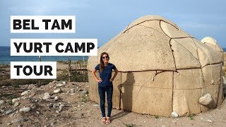 Yurt Tour in Kyrgyzstan by IssykKul Lake [upl. by Aneerb503]