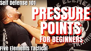 SELF DEFENSE PRESSURE POINTS FOR BEGINNERS  SELF DEFENSE 101  Five Elements Tactical [upl. by Adley221]