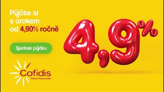 Cofidis půjčka nyní s úrokem od 49  ročně [upl. by Nnaes]