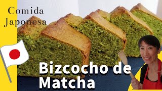 Bizcocho de matcha té verde japonés Recetas Postre Japonés [upl. by Lajib490]