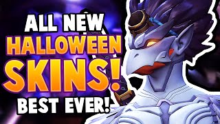 Overwatch  ALL NEW 2020 HALLOWEEN EVENT SKINS amp ITEMS Genji and Hanzo WTF [upl. by Estis441]