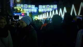 Slow motion of crowd of people in city [upl. by Winfrid528]