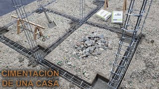 ¿COMO CONSTRUIR LOS CIMIENTOS DE UNA CASA EXPLICADO PASO A PASO  CONSTRUCCIÓN  ALBAÑILERIA [upl. by Sivet]