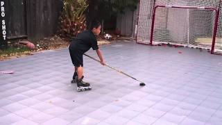 Matthew 7 Year Old Michigan Roller hockey Amazing Hockey Trick Shot Novice Mites Atom Mini Sick [upl. by Blancha]