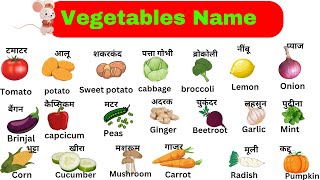 Vegetables Name Hindi amp English  vegetable name  sabjiyon ke naam english mein [upl. by Chancellor]