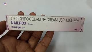 Nailrox Cream  Ciclopirox Olamine Cream  Nailrox Cream Uses benefits Review in hindi [upl. by Eran]