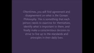 Gorean Philosophy and Attributes [upl. by Molloy]